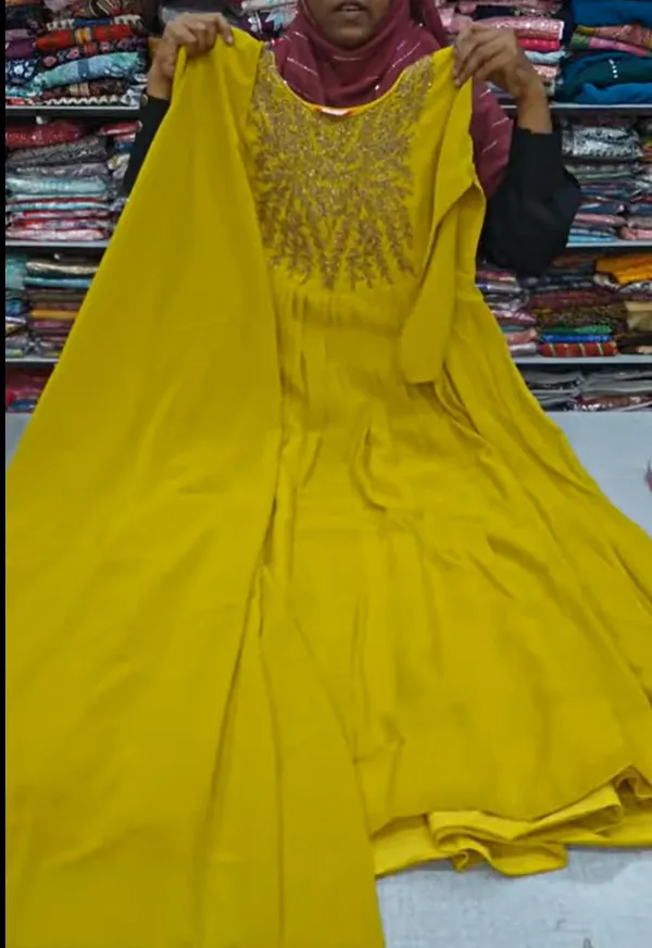 Silk Anarkali Kurti with Dupatta | KS1061